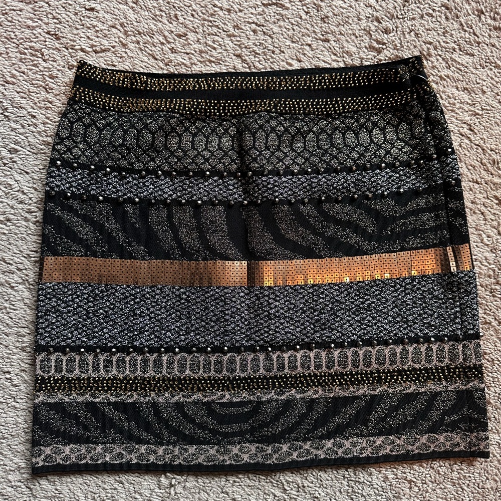 Bodycon elastic mini skirt